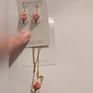 Earrings and necklace set, never worn